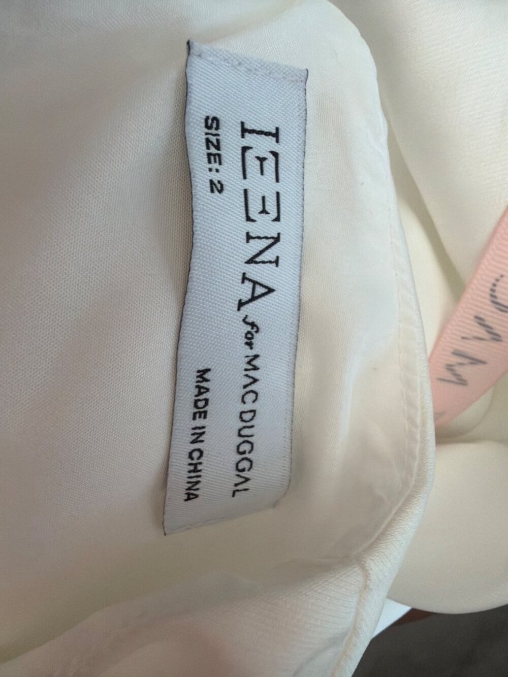 Mac Duggal Formal Long Sleeve White Satin Jumpsuit Size 2 - Picture 8 of 8
